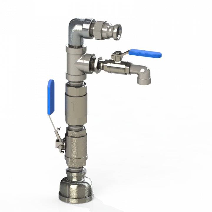 Leachate Discharge Kit, High Temp Sample Port, Valve Manifold PumpOne