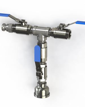 Leachate Discharge Kit, 2 Way Valve Manifold